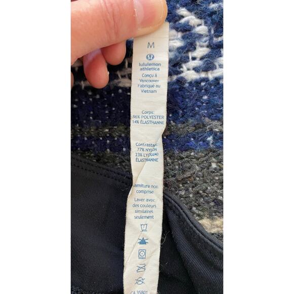 Lululemon Size M Black Elastic Drawstring Waist Nylon Activewear Shorts - Picture 6 of 7